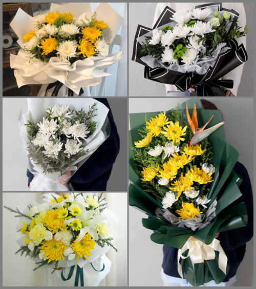 四川成都青白江区祥福镇香山村白事花束代送